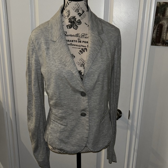 imperial Jackets & Blazers - Imperial Gray Women’s Stretch Soft Blazer Jacket